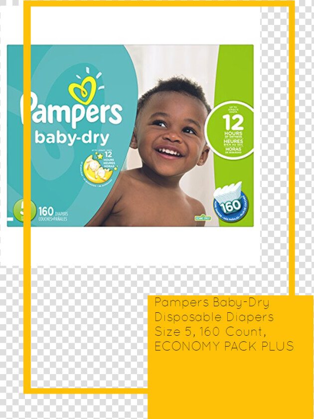 Economy Pack Plus Pampers Baby dry Disposable Diapers   Pampers Baby Dry Size 2 222 Count  HD Png DownloadTransparent PNG