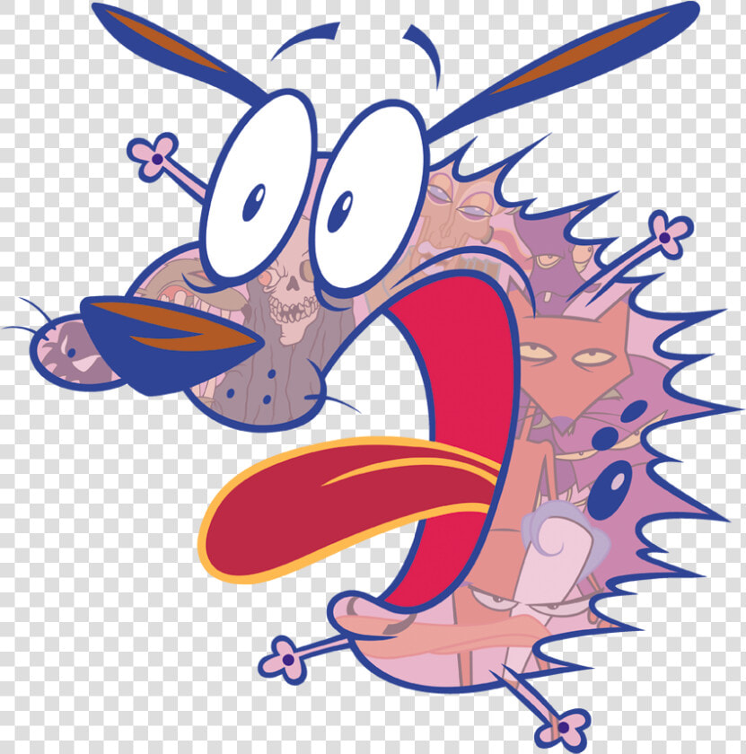 Courage The Cowardly Dog Evil Inside Toddler T shirt   Courage The Cowardly Dog Scream  HD Png DownloadTransparent PNG