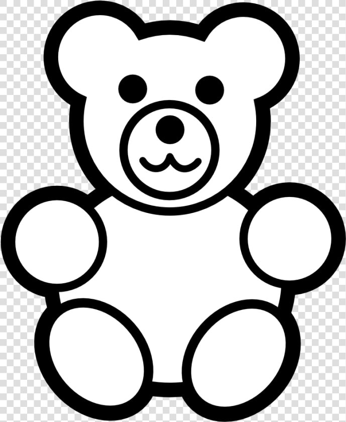 Pitr Teddy Bear Icon Black White Line Art Scalable   Black And White Toy  HD Png DownloadTransparent PNG