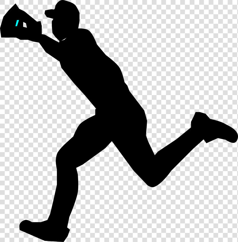 Transparent American Football Player Silhouette Png   Baseball Catch Silhouette Png  Png DownloadTransparent PNG