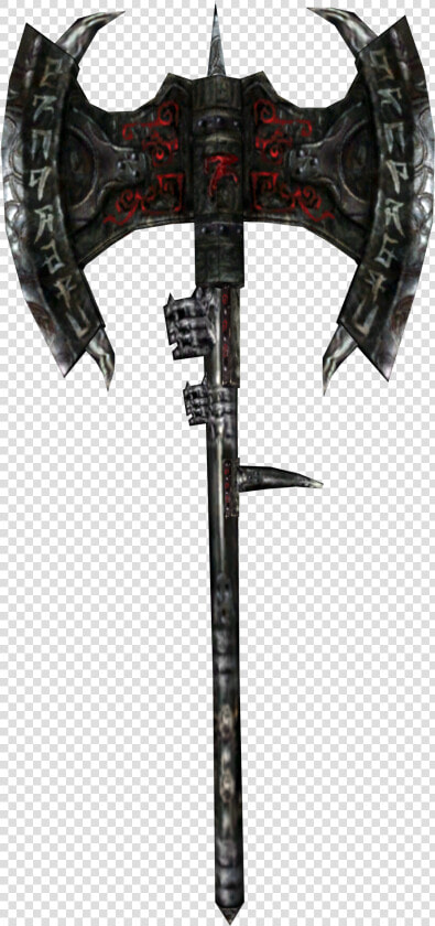 Daedric Battle Axe   Daedryczny Topór Bojowy Skyrim  HD Png DownloadTransparent PNG