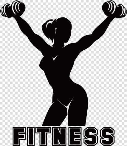 Physical Fitness Fitness Centre Silhouette   Woman Fitness Silhouette Png  Transparent PngTransparent PNG