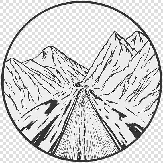 Mountain Boho Travel Indie Aesthetic Drawing Inkfreetoe   Aesthetic Black And White Png  Transparent PngTransparent PNG