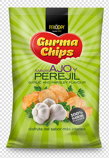 Patatas Firtas Gourma Chips Sabor Ajo Y Perejil   Gurma Chips  HD Png DownloadTransparent PNG