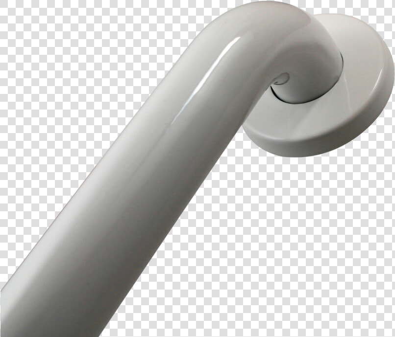 Straight Grey Glossy Grab Bar With Cover Flange   Shower Bar  HD Png DownloadTransparent PNG