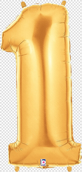 Gold Number 1 Foil Balloon Numbers   Balloon Gold 1  HD Png DownloadTransparent PNG