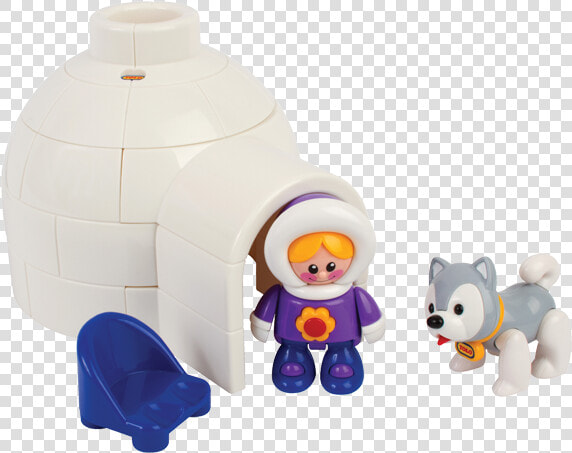 Original Iglú Con Niña Y Perrito Husky En El País De   Igloo Toys  HD Png DownloadTransparent PNG