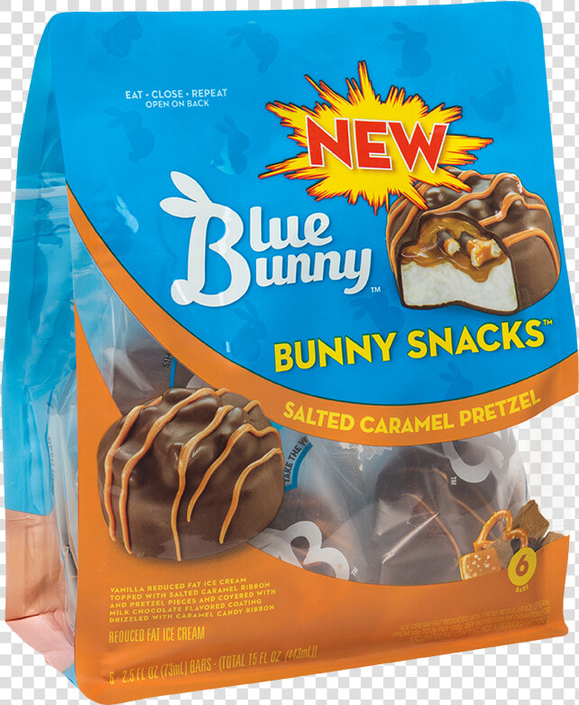 Blue Bunny Salted Caramel Pretzel  HD Png DownloadTransparent PNG