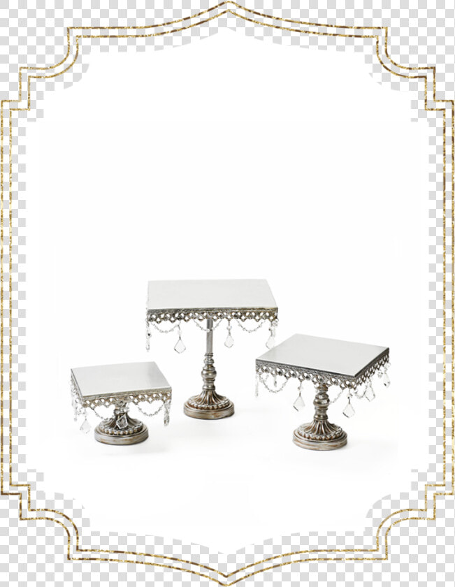 Shop preview Antique Silver Chandelier Square Cake   Picture Frame  HD Png DownloadTransparent PNG