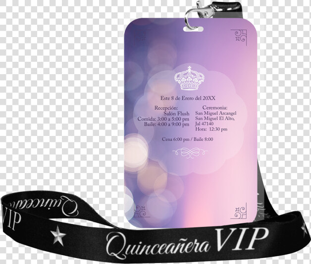 15 Años Vip Pass Invitacion Gafete  HD Png DownloadTransparent PNG