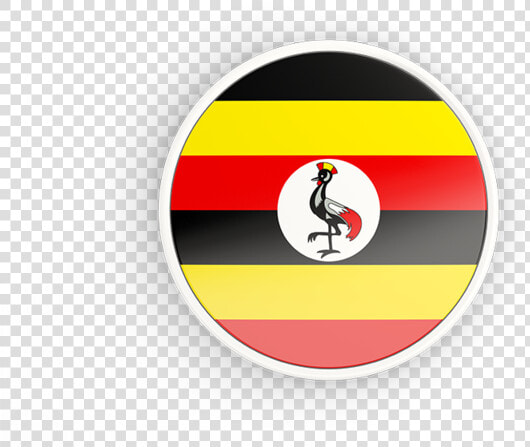 Round Icon With White Frame   Uganda Flag Round  HD Png DownloadTransparent PNG