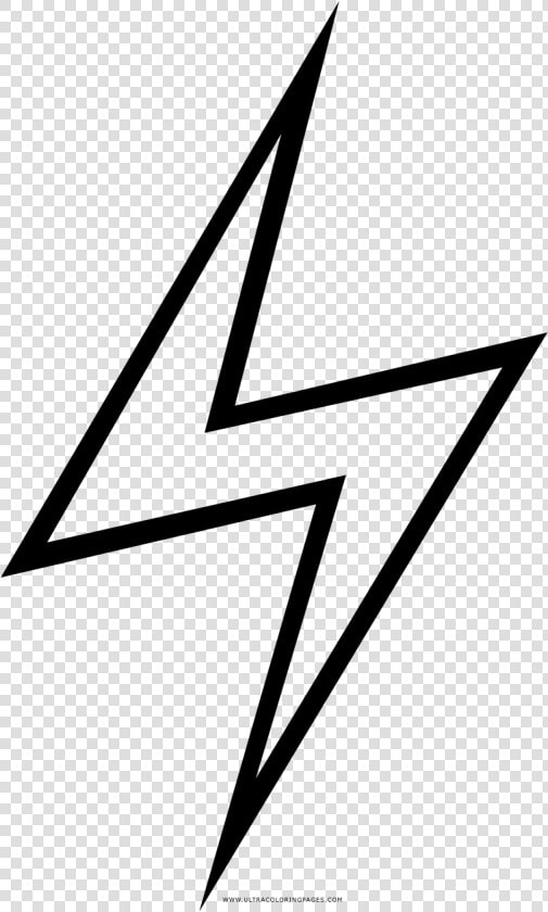 Lightning Bolt Coloring Page   Harry Potter Lightning Bolt Color Page  HD Png DownloadTransparent PNG