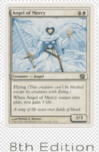 Mtg 8th Edition   9th Edition Serra Angel Mtg Price  HD Png DownloadTransparent PNG