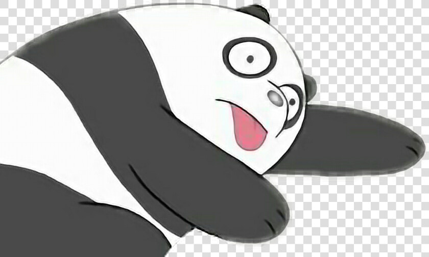  panda  webarebears  osopanda  oso  dead  cute  blackandwhite   Dead Panda Cute  HD Png DownloadTransparent PNG