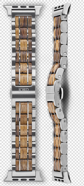 Black Limba Wood And Stainless Steel Apple Watch Band   Shelving  HD Png DownloadTransparent PNG