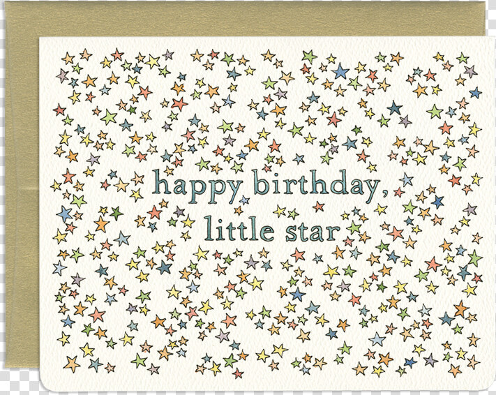 Star Strewn Birthday Greeting Card   Birthday Star Card  HD Png DownloadTransparent PNG