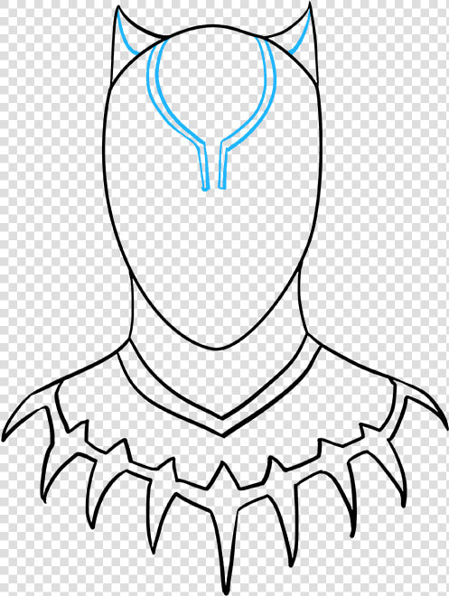 How To Draw Black Panther   Simple Drawing Black Panther  HD Png DownloadTransparent PNG