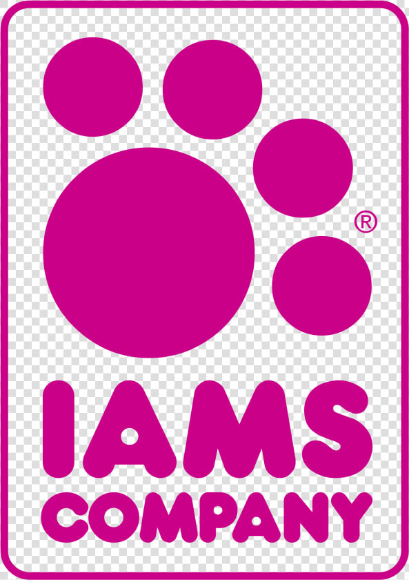 Iams Logo Png Transparent   Logo With Pink Paw  Png DownloadTransparent PNG