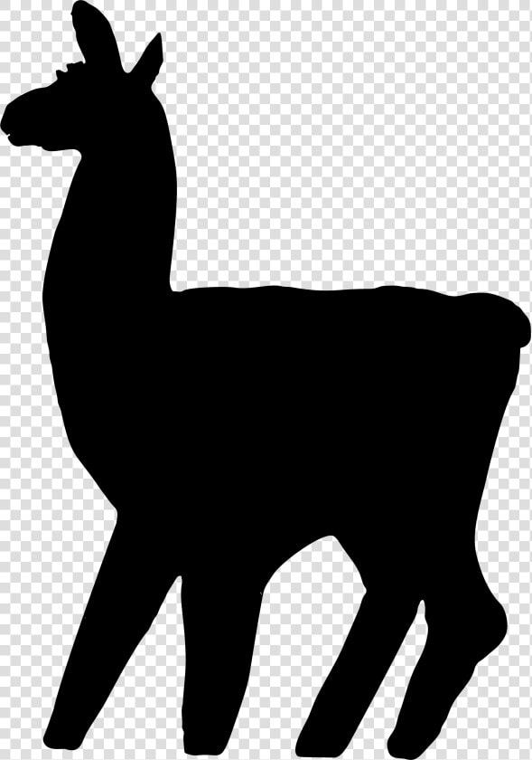 Llama Alpaca Clip Art   Llama Silhouette Clip Art  HD Png DownloadTransparent PNG