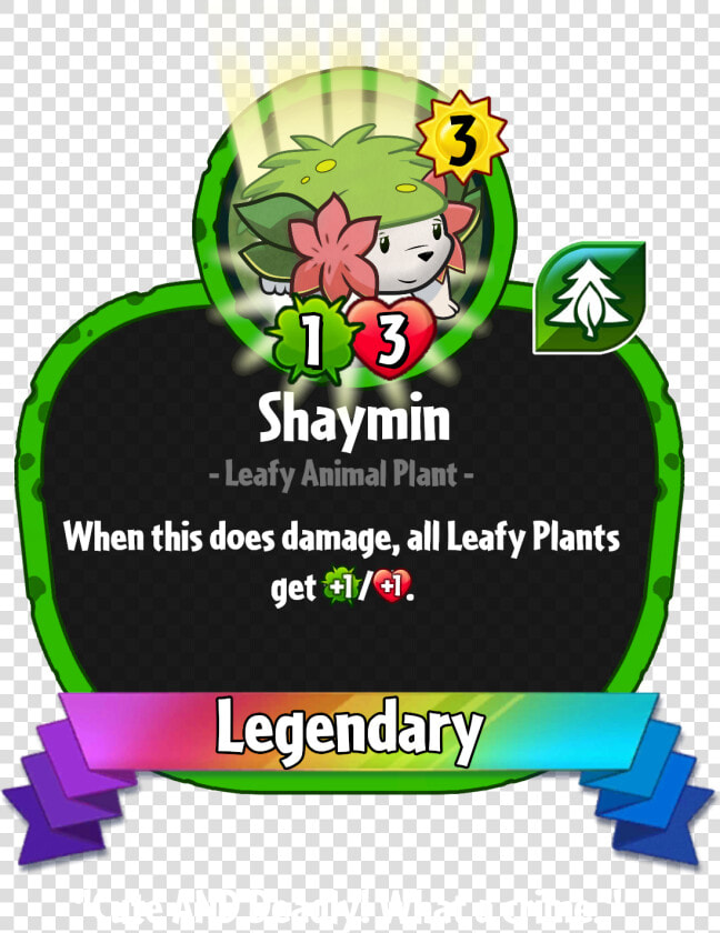 Shaymin In Pvz Heroes   Plants Vs  Zombies Heroes  HD Png DownloadTransparent PNG