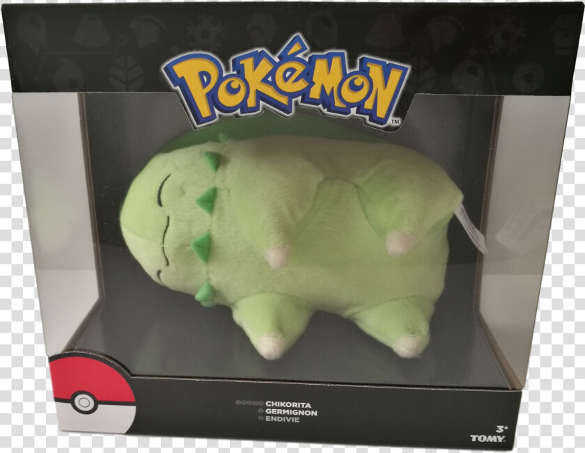 Pokemon Chikorita Plush Sleep   Png Download   Sleeping Chikorita Tomy  Transparent PngTransparent PNG