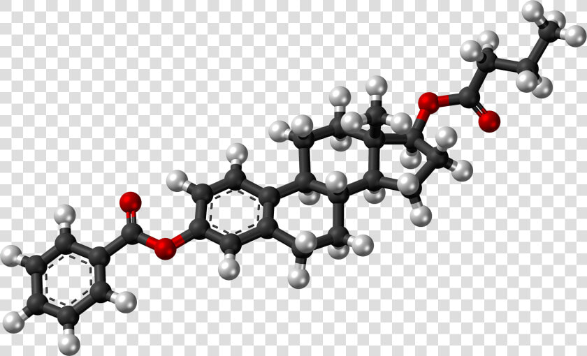 Estradiol Benzoate Butyrate Molecule Ball  HD Png DownloadTransparent PNG