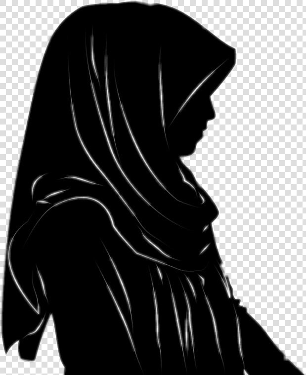 Transparent Hijab Clipart   Png Siluet Transparant Hijab  Png DownloadTransparent PNG