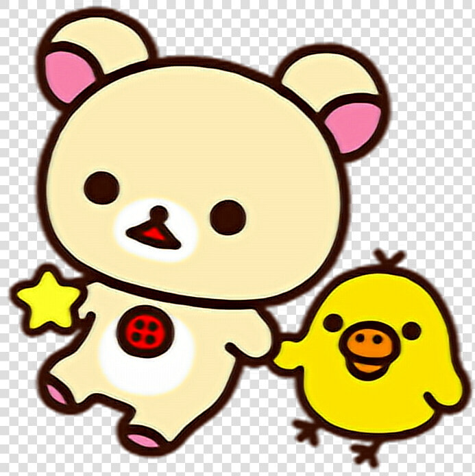  kawaii  cute  bear  chick  rillakkuma  chibi  png   Rilakkuma I Love You  Transparent PngTransparent PNG