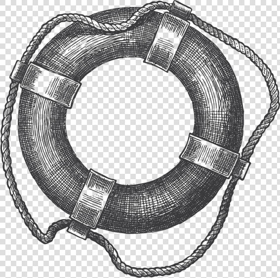 Life Preserver Image Black And White  HD Png DownloadTransparent PNG