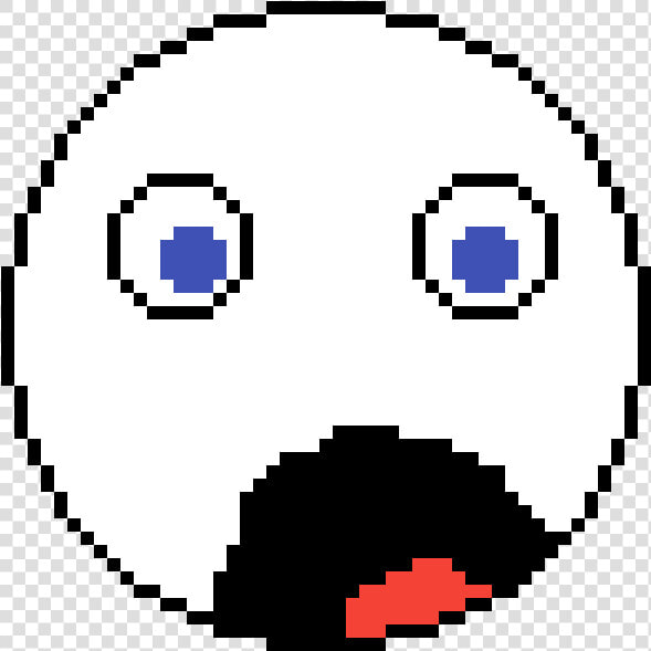 Transparent Shocked Face Clip Art   Cartoon Pixel Art Easy  HD Png DownloadTransparent PNG