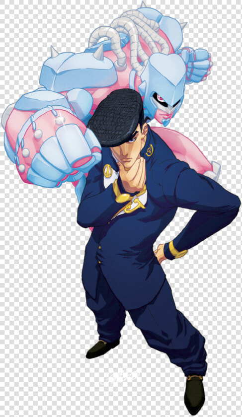 Crazy Diamond And Higashikata Jousuke Drawn By Jeffrey   Josuke Crazy Diamond Pose  HD Png DownloadTransparent PNG