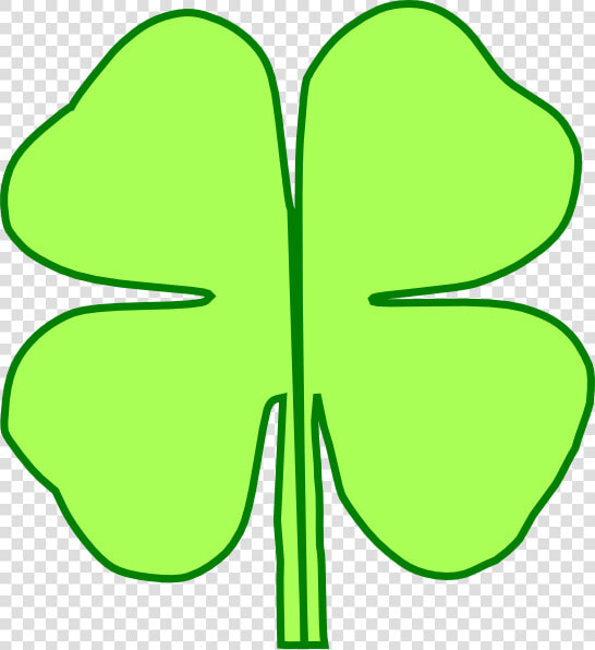 4 Leaf Clover Divided In Half Clip Art At Clkercom  HD Png DownloadTransparent PNG