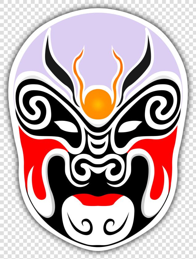 Chinese Masks Big Image   Chinese Opera Mask Vector  HD Png DownloadTransparent PNG