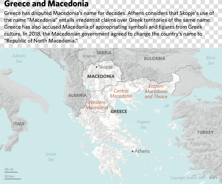 A Map Illustrating The Name Debate Between Macedonia   Atlas  HD Png DownloadTransparent PNG