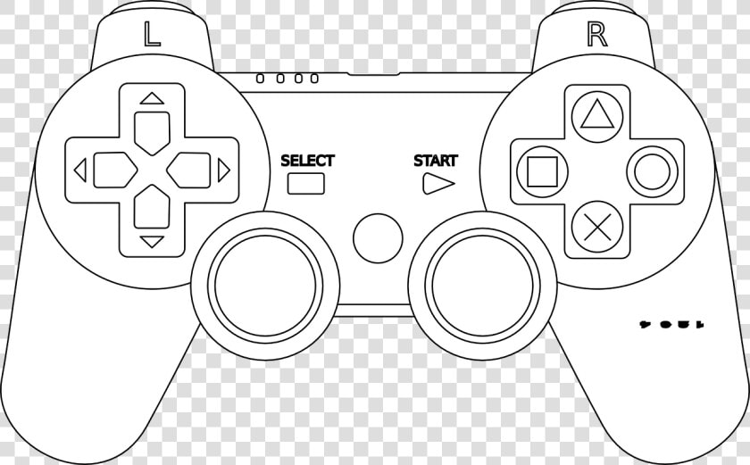 Manette Ps3 Dessin Png   Video Game Controller Clip Art  Transparent PngTransparent PNG