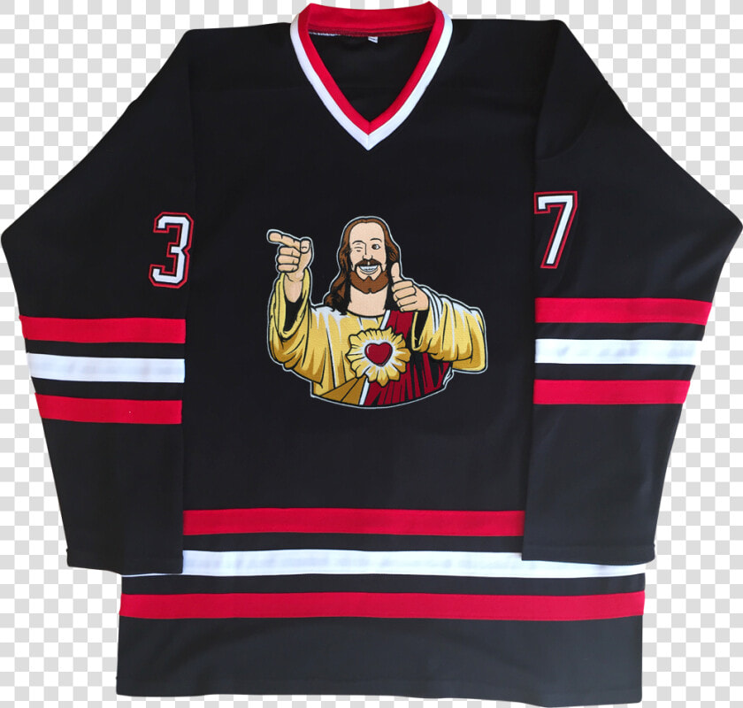 Buddy Christ Hockey Jersey Title Buddy Christ Hockey   Bobhawks Jersey  HD Png DownloadTransparent PNG