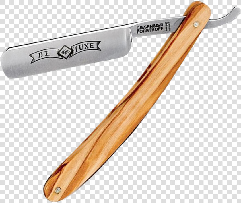 Straight Razor  Non Stainless Carbon steel Blade 5 8   Wood  HD Png DownloadTransparent PNG