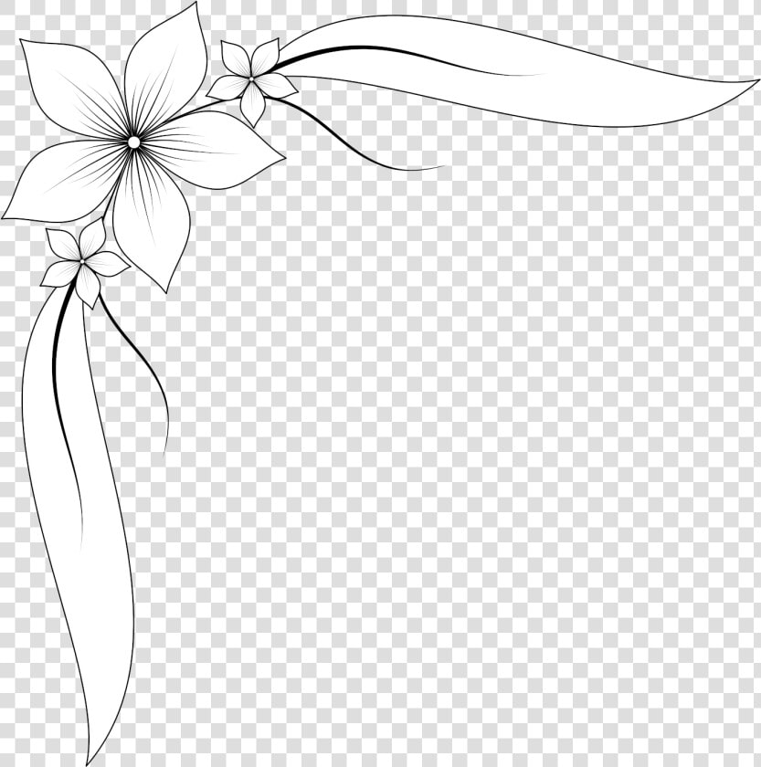 Floral Corner Ornament Png   Floral Design  Transparent PngTransparent PNG