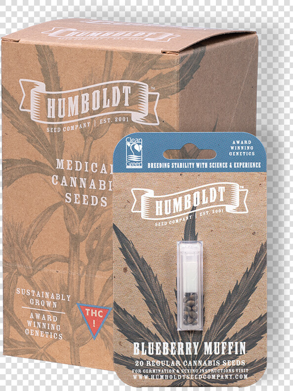 Blueberry Muffin 10 Feminized Retail Box Bm 10 F Rb   Humboldt Seed Company Pineapple Muffin  HD Png DownloadTransparent PNG