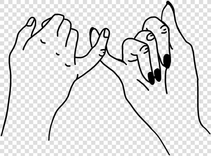 Fingers Drawing Promise   Sketch  HD Png DownloadTransparent PNG