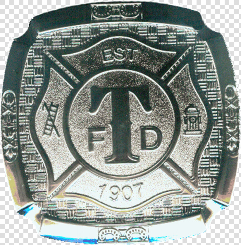 Turlock Fire Silver Belt Buckle   Emblem  HD Png DownloadTransparent PNG