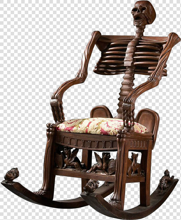 Skeleton Rocking Chair Gif   Png Download   Skull Rocking Chair  Transparent PngTransparent PNG