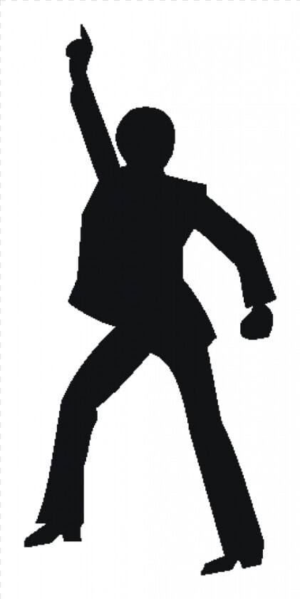 Disco 1970s Dance Silhouette   Male Disco Dancer Silhouette  HD Png DownloadTransparent PNG