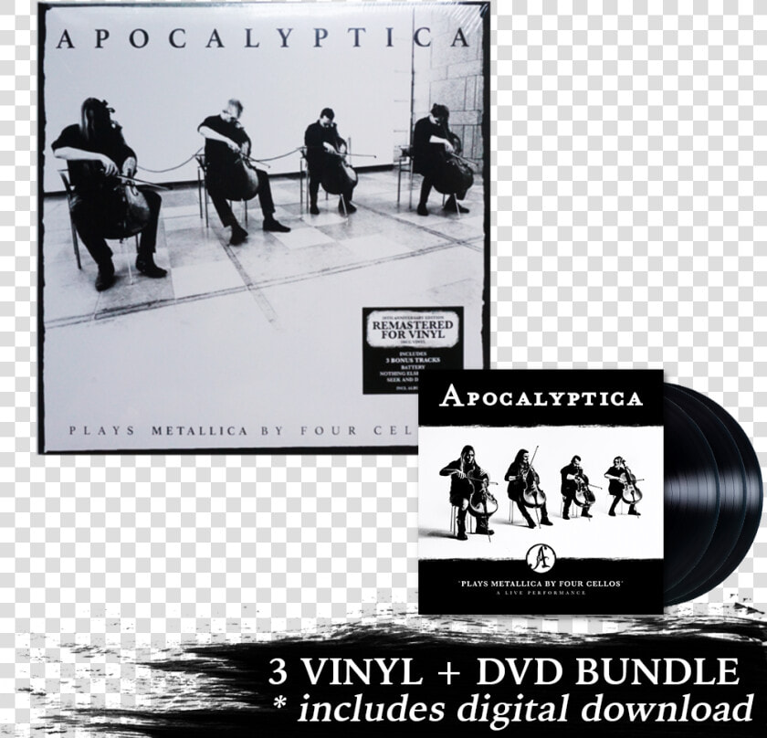 Plays Metallica Live Performance 3 Lp Dvd Remastered   Apocalyptica Plays Metallica By Four Cellos Remastered  HD Png DownloadTransparent PNG