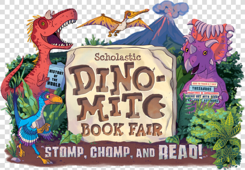 Dino Mite Large Logo   Scholastic Dino Mite Book Fair  HD Png DownloadTransparent PNG