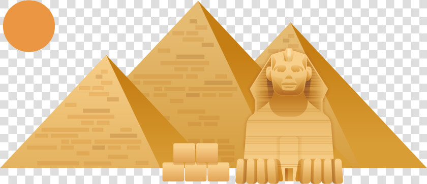 Great Sphinx Of Giza Great Pyramid Of Giza Egyptian   Pyramid Of Giza Vector  HD Png DownloadTransparent PNG