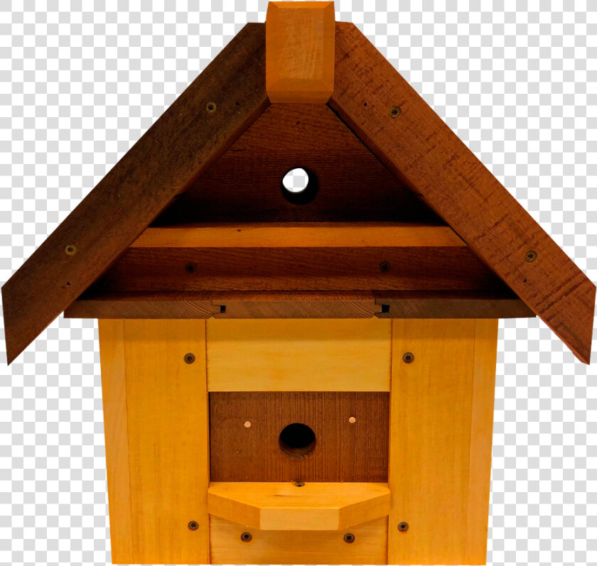 Large Yellow And Red Cedar Birdhouse  HD Png DownloadTransparent PNG