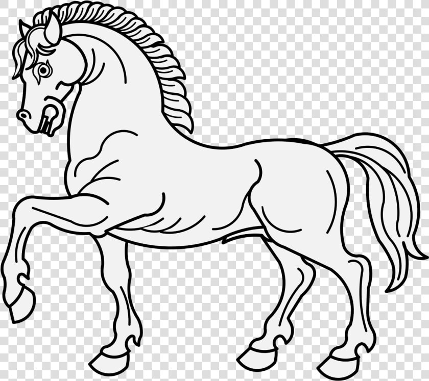 Horse Passant Heraldry   Png Download   Heraldic Horse Passant  Transparent PngTransparent PNG