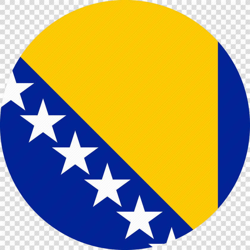 Image Result For Bosnia And Herzegovina Flag Circle   Bosnia Flag Round  HD Png DownloadTransparent PNG