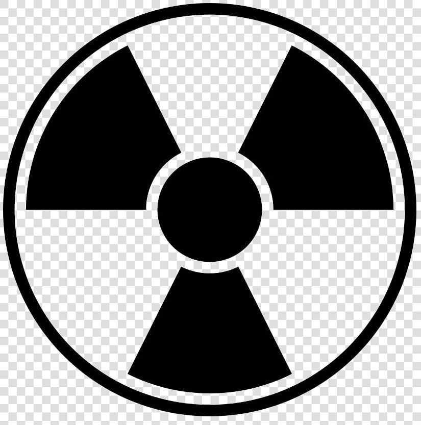 Nuclear Weapon Clip Art Sign Stock Photography   Radiation Sign Black And White  HD Png DownloadTransparent PNG